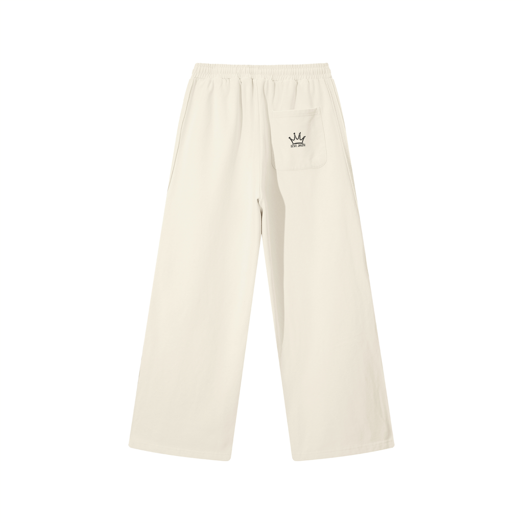 Contrast Tape Straight-Leg Sweatpants