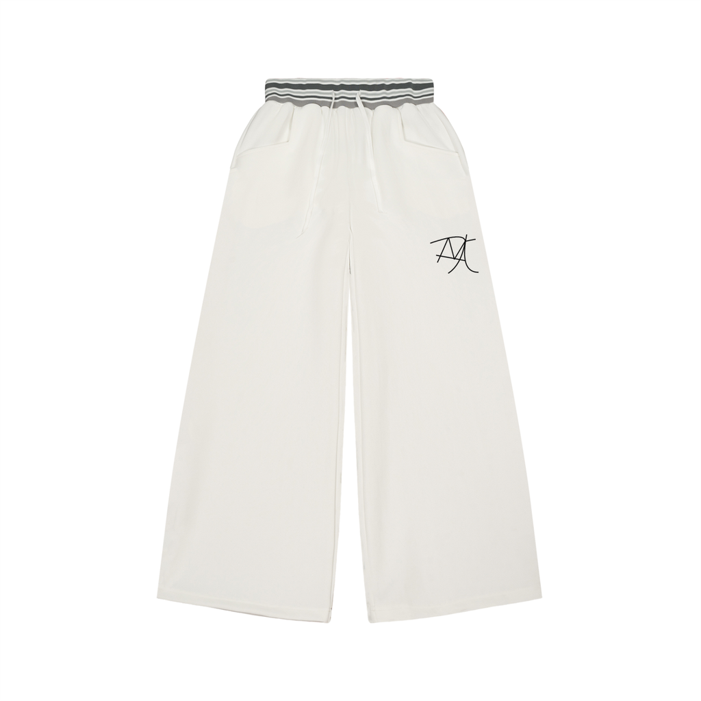 Striped Waist Wide Leg Pants
