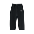 Belted Barrel-leg Chino Pants