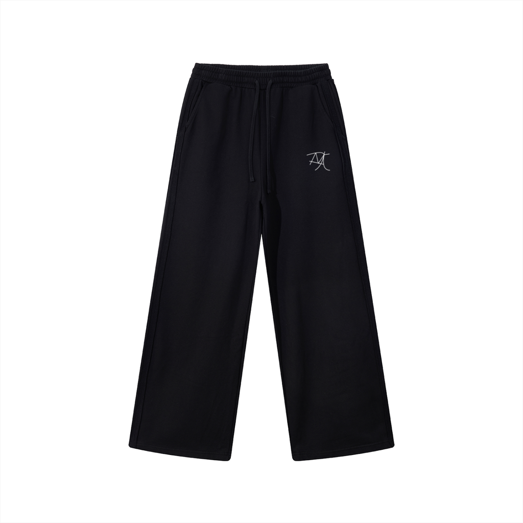 Contrast Tape Straight-Leg Sweatpants